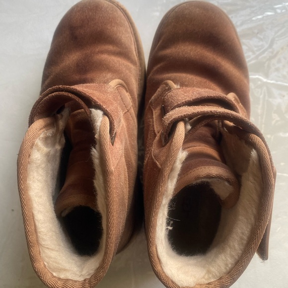 UGG Tan Suede Platform Boots - Picture 2 of 10